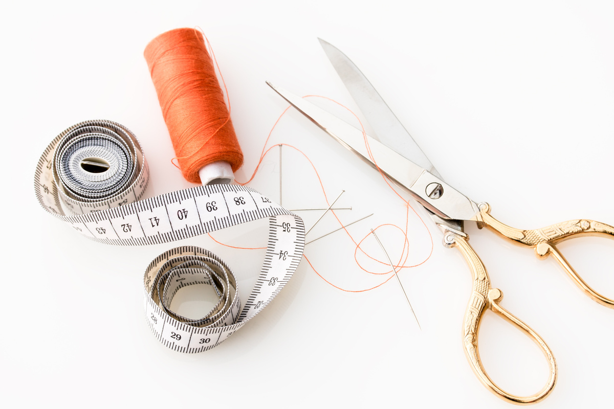 Scissors and Sewing Materials